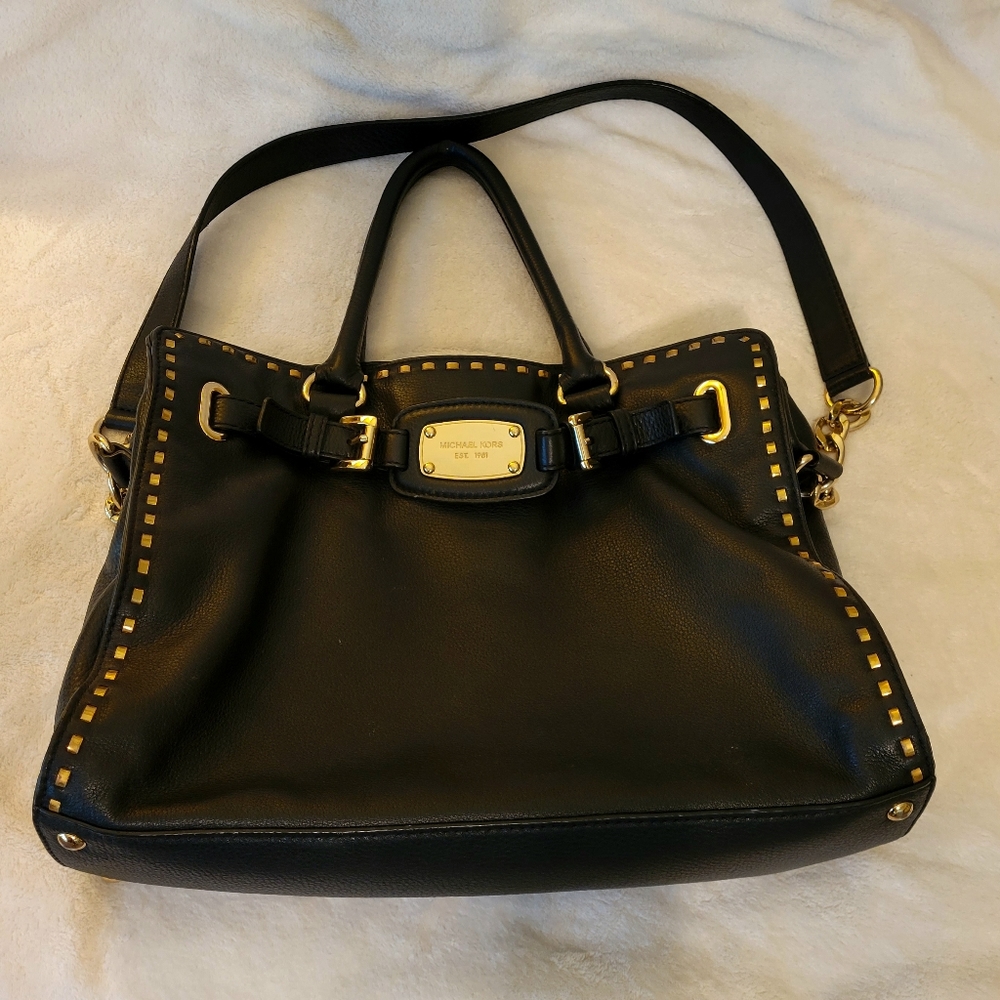 Michael Kors Black Leather Handbag